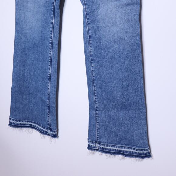 GOOD AMERICAN Good Classic Boot Jean Indigo412 High Rise Distressed Women's 6/28 - Picture 9 of 16